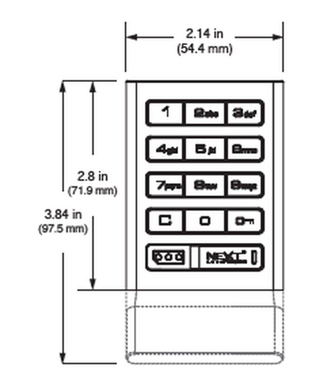 TECLADO PARA TAQUILLAS AXIS by DIGILOCK CE3400 2