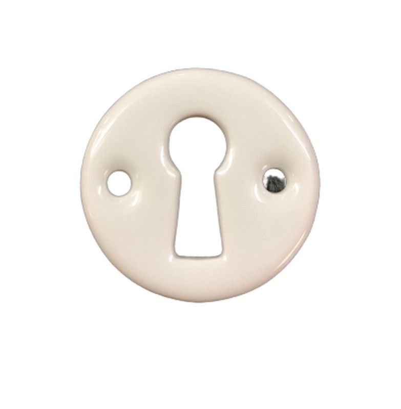 Bocallave para puerta fabricado en porcelana blanca de la marca Merigous 1