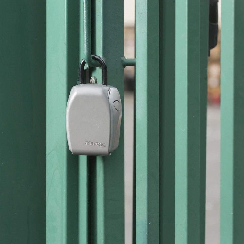 Caja de seguridad reforzada portátil (con candado) para llaves 6