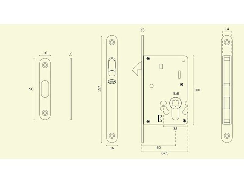 Cerradura IN.20.915.S JNF CO7125IM00 2
