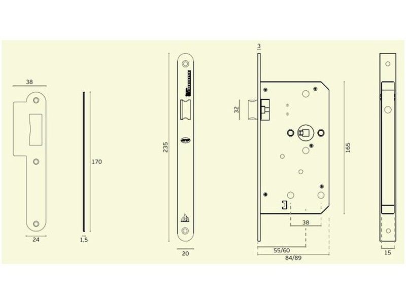 Cerradura paso IN.20.977 JNF CO0977 2