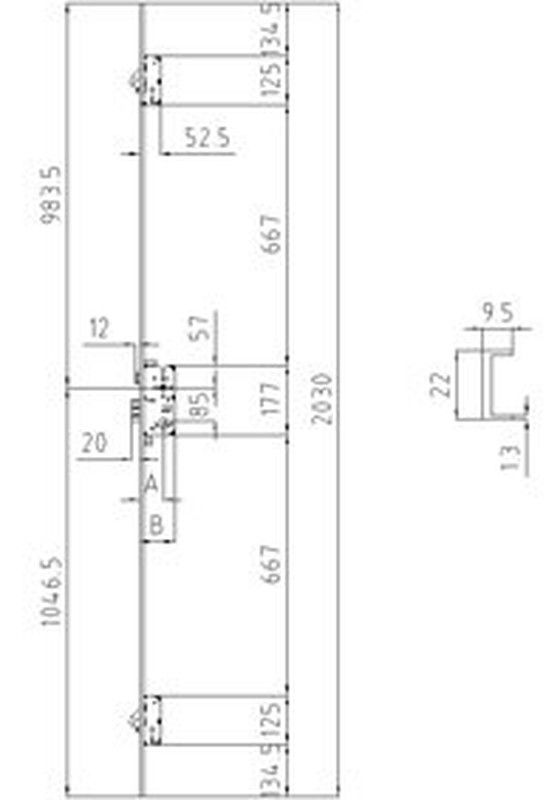 Cerradura seguridad 501A 3P MCM CO0502 5