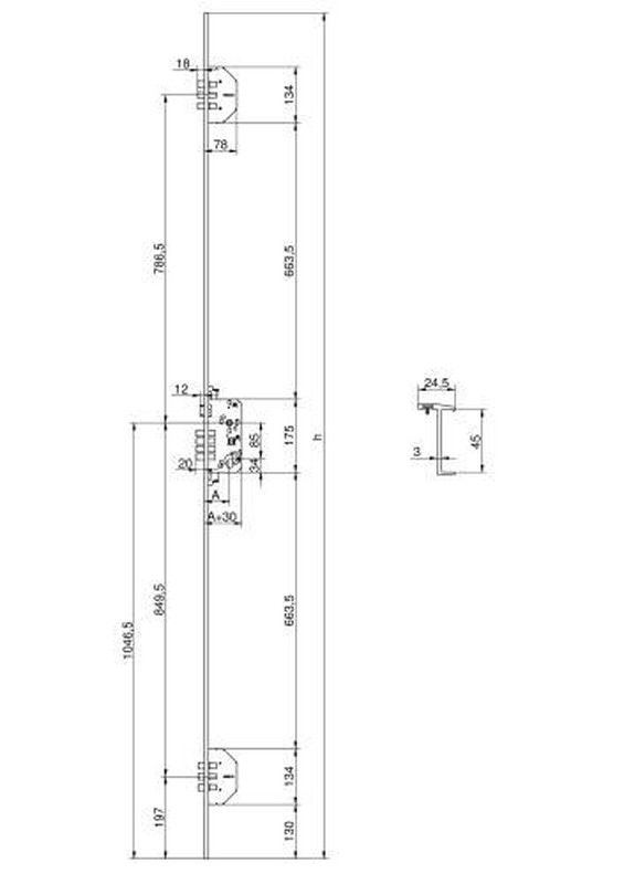 Cerradura seguridad PREMIUM 7145-3 3P MCM CO0503 2