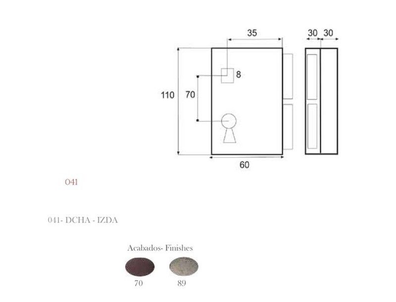 Cerradura sobreponer golpe y llave 041 Manigrip CO0816 2