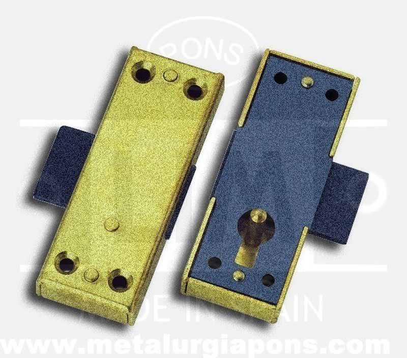 Cerradura sobreponer vitrina 1208 Pons CM0208 2