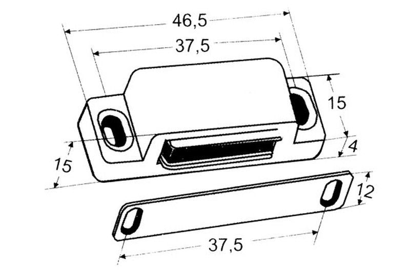 Tancament magnètic 115-R YM0015 2