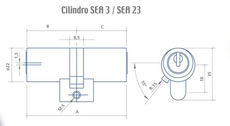 Cilindro redondo EZCURRA SEA-23 CC9005 2