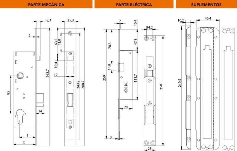 Electrocerradura automatica DUO Dorcas CE8158 2