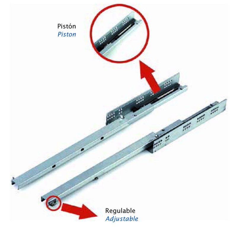 Guía cajón Quadro Becusa GC0660 2