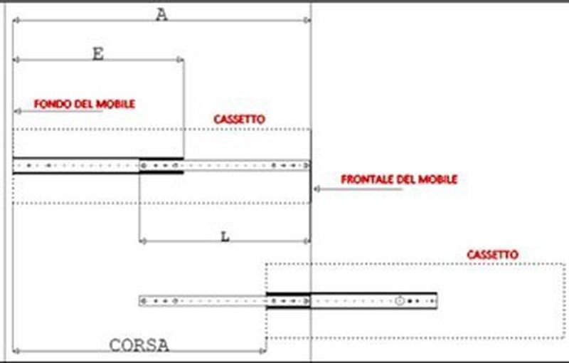 Guía cajón sin tope GC0840 3