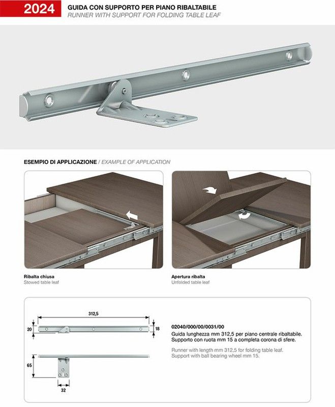 Guía mesa plegada GC9207HZ00 2