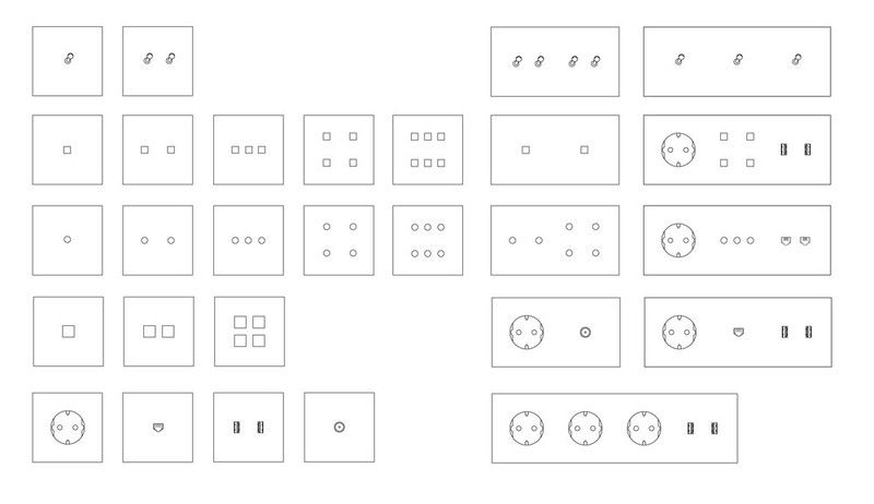 Interruptors i endolls model FACET d'Atelier Luxus 3