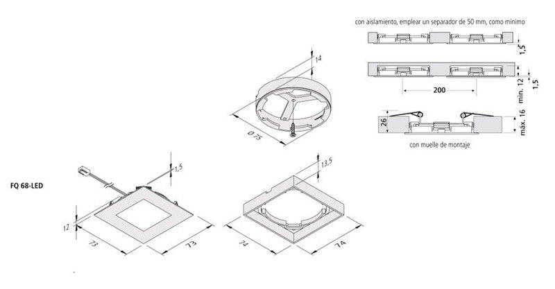 Led encastada FQ-68 Hera EE849 4