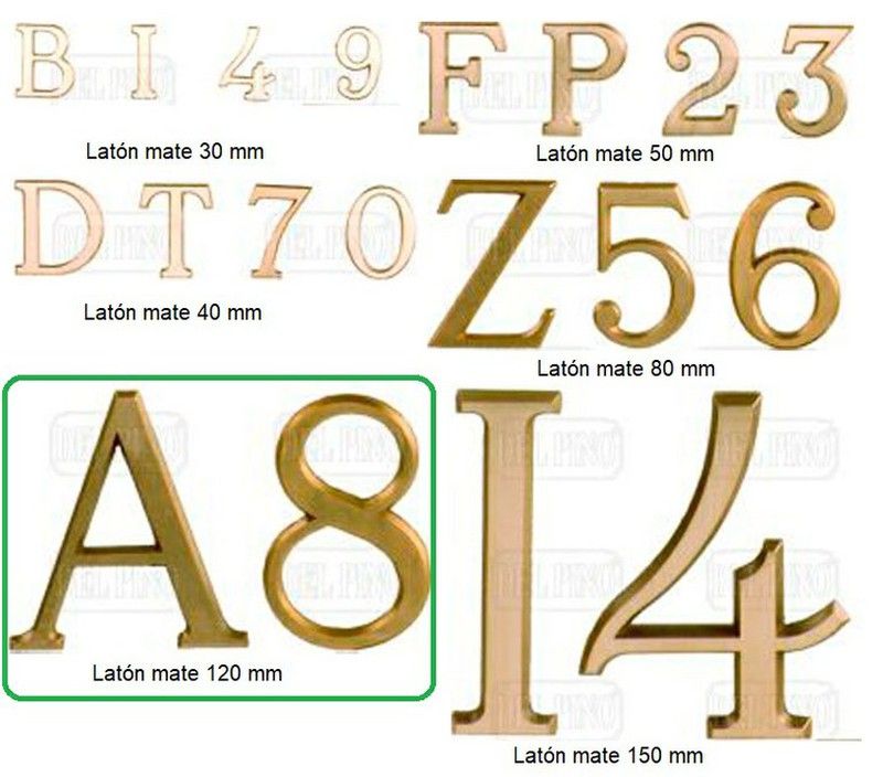 Letras y Números Esme 120mm Del Pino LN0001LM12