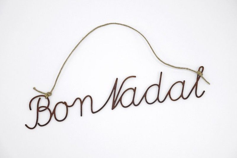 Letrero caligrafía Bon Nadal XV5010HO30 1