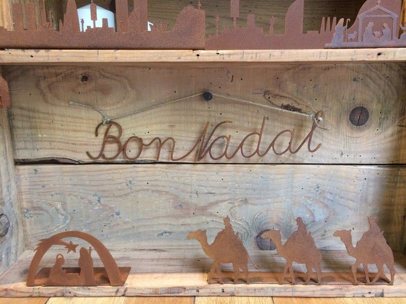 Letrero caligrafía Bon Nadal XV5010HO30 2