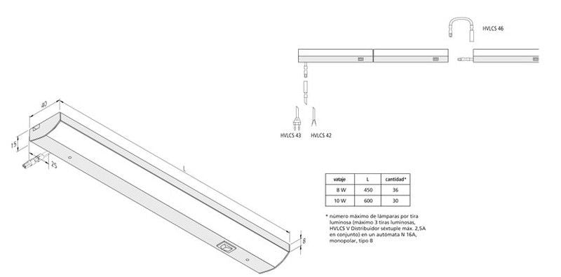 Luminaria LED Modulite F Hera EE841 4
