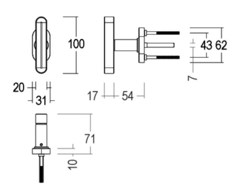 Maneta per a finestra 194DK COM de Quincalux MV0172 5