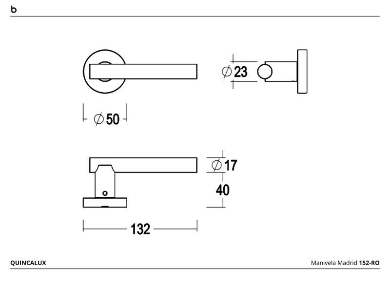 Maneta 152-R0 Madrid Quincalux MM0152 3
