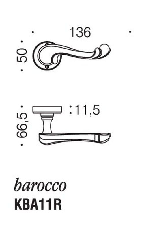 Maneta KBA11RSB Barocco Antologhia Colombo MM3115PL05 3