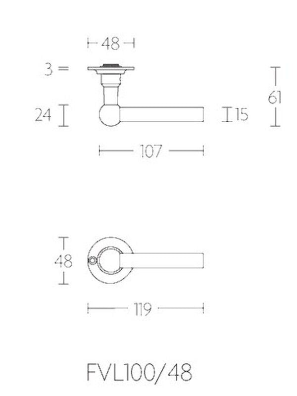 Manivela FVL100/48 Formani Ferrovia MM1504 2