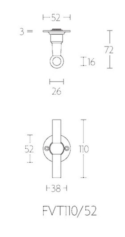 Manivela FVT110/52 Formani Ferrovia MM1507 2
