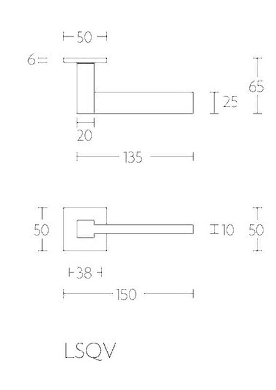 Manivela LSQV-G Formani Square MM0165IM05 2