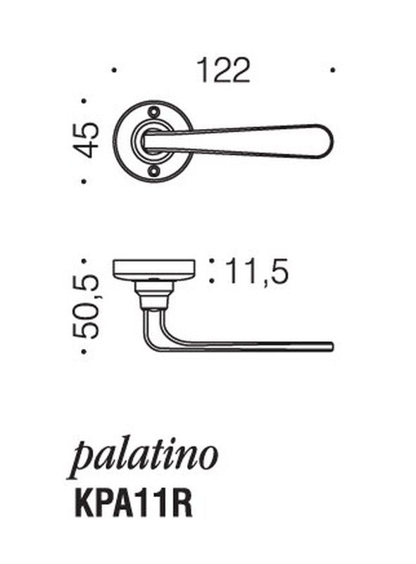 Manivela Palatino Antologhia Colombo MM3111LN45 3