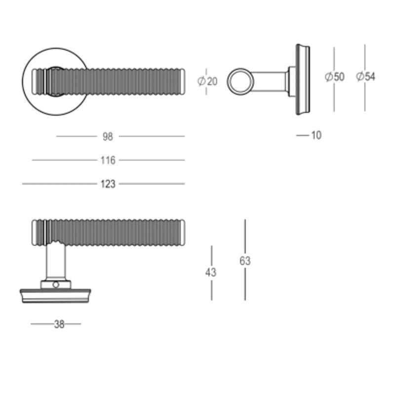 Manivela Quincalux model London MM0401 5