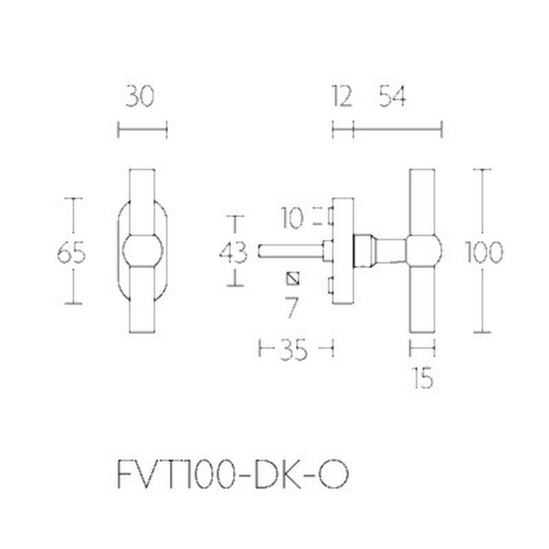 Manivela ventana Formani Ferrovia MV1502IM10 2