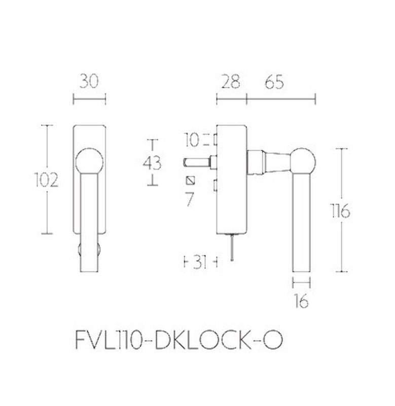 Manivela ventana Formani Ferrovia MV1503IMLL 2
