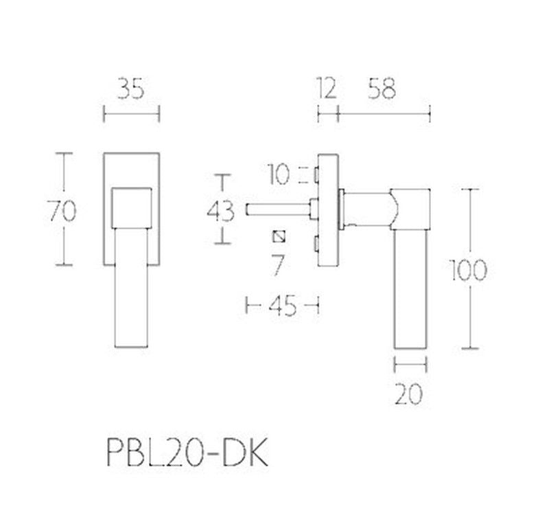 Maneta finestra Formani One Piet Boon MV2720 2