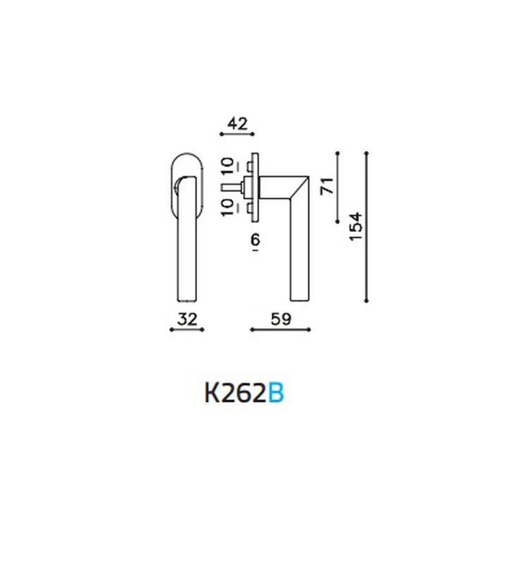 Maneta finestra K262B OKAY Olivari 8
