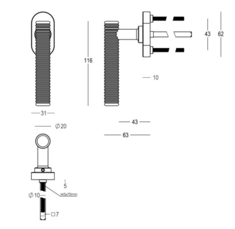 Maneta finestra Quincalux model London MV0401 5