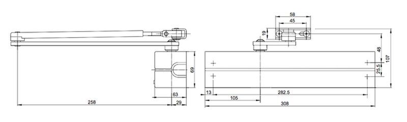 Moll tancaportes DC-340 Tesa RM0340 braç 2