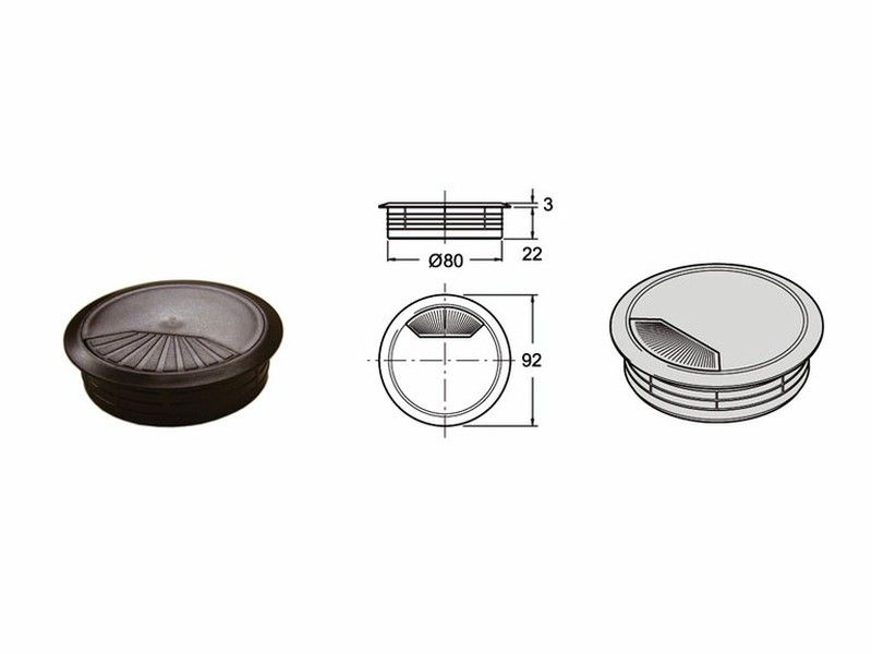 Pasacable negro FE9934 2