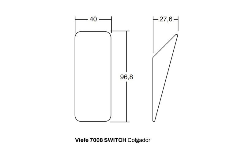 Percha 7008 SWITCH de Viefe VA4708 3