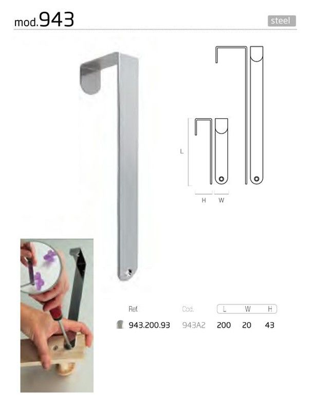 Percha gancho 943 Nesu VA0943CR40 2