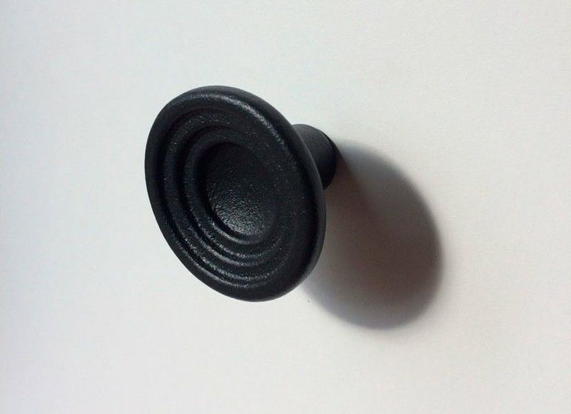 Pomo de hierro forjado Fleur 300030046-9005 Furnipart A3003HF45 3