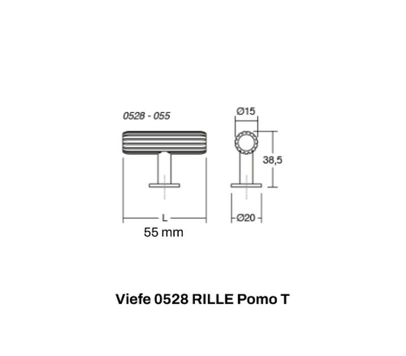 Pomo en T 0528 RILLE de Viefe A2528 4