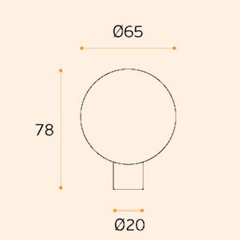 Pomo fijo BZ.00.090 JNF LP0090BR00 2