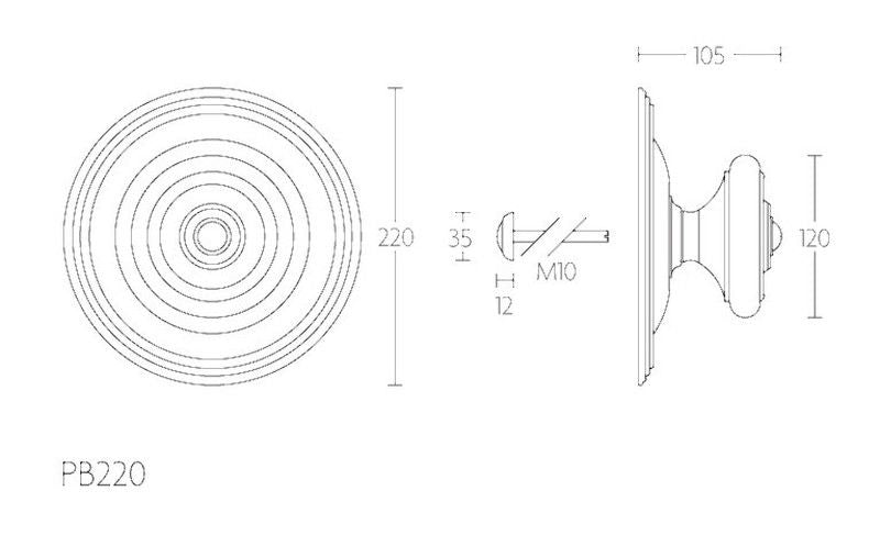 Pomo fijo Formani Ferrovia Piet Boon LP2702 2