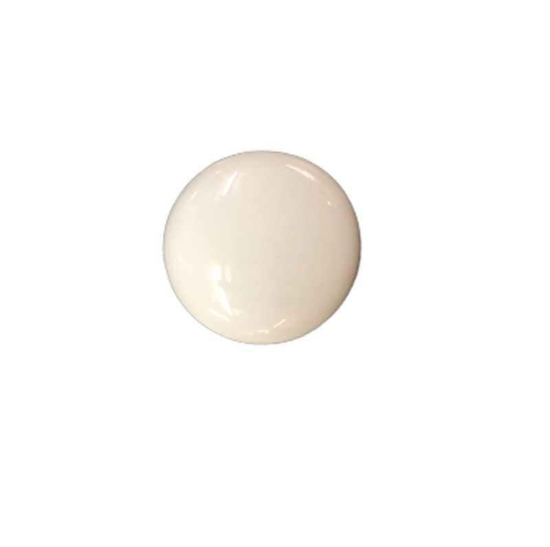 Pomo de porcelana blanca base latón A8058PB 2