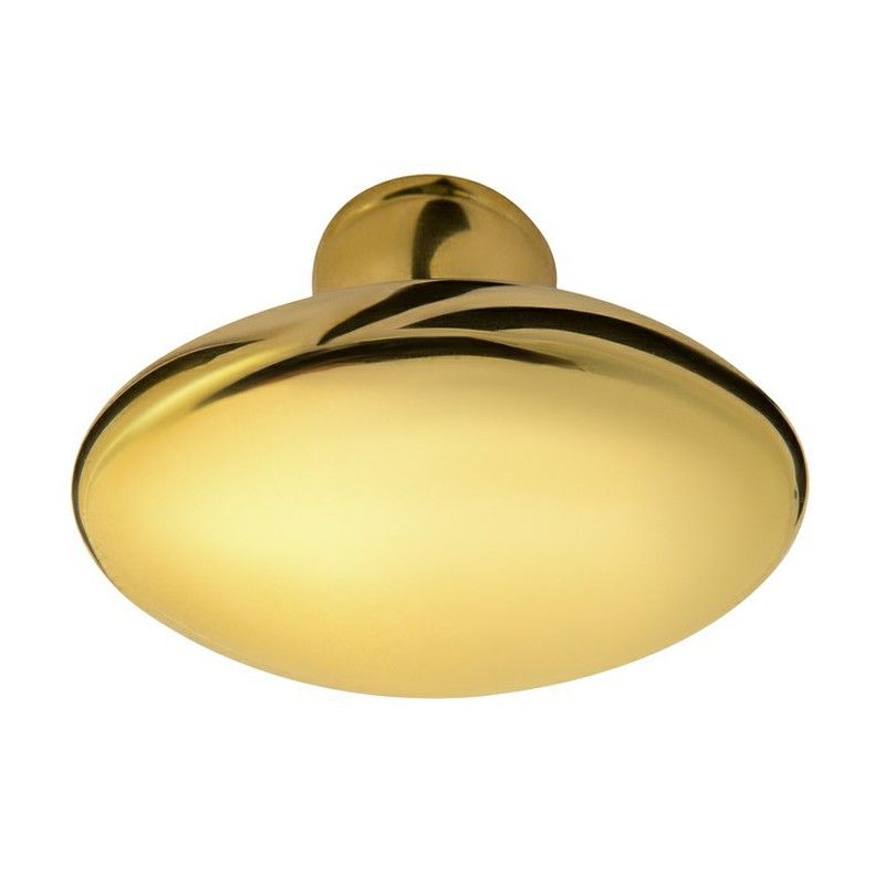 Pomo fijo oval liso latón A0114LP00 2