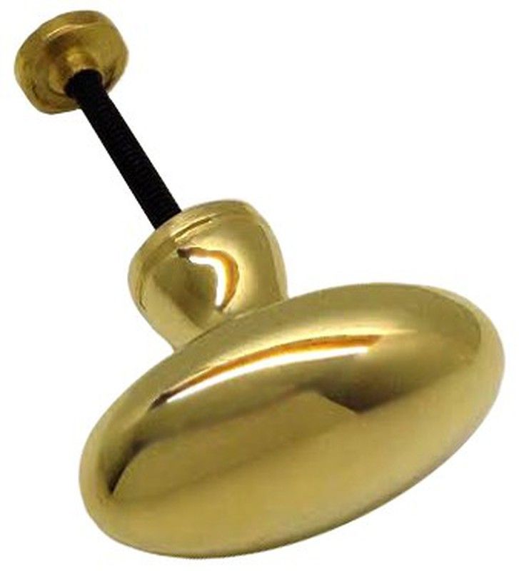 Pomo fijo oval liso latón A0114LP00 1