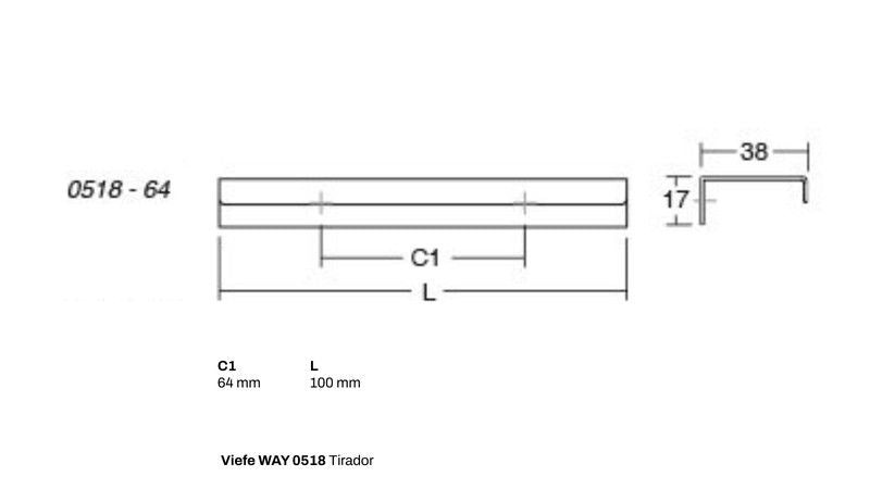 Tirador 0518 WAY de Viefe A1518 2