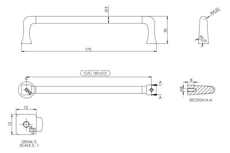 Tirador 544260160 Concave de Furnipart 5