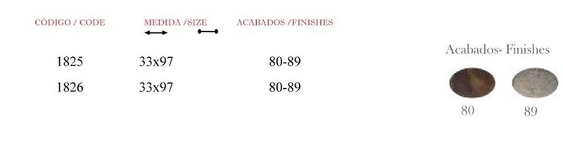Tirador amb placa 1826 1825 Manigrip A5825 2
