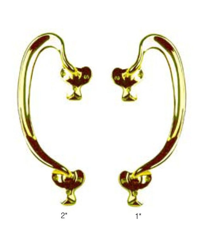 Tirador modernista Corazón MA0072 1