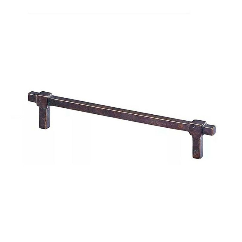 Tirador CROSS en bronce antiguo Jolie 7